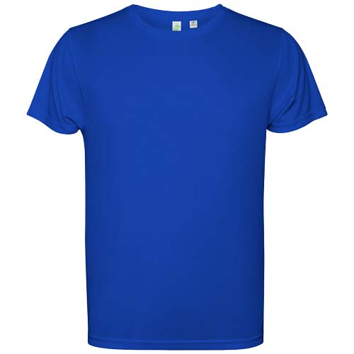 T-shirt enfant promotionnel en polyester recyclé Estoril Bleu royal
